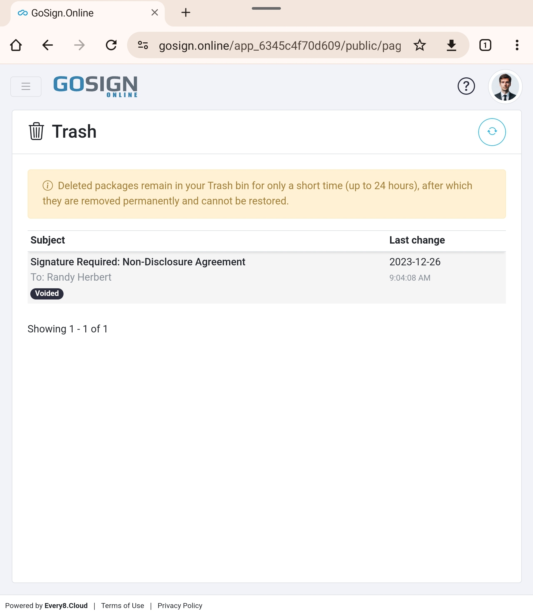 GoSign.Online Mobile Interface Overhaul